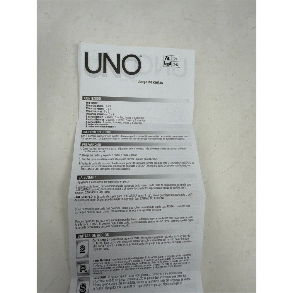 UNO 40th Anniversary 2010 Edition Mattel 108 Cards RETRO Card Game New